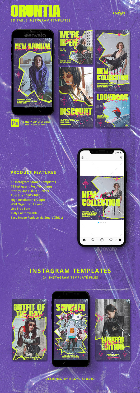 Oruntia – Instagram Templates