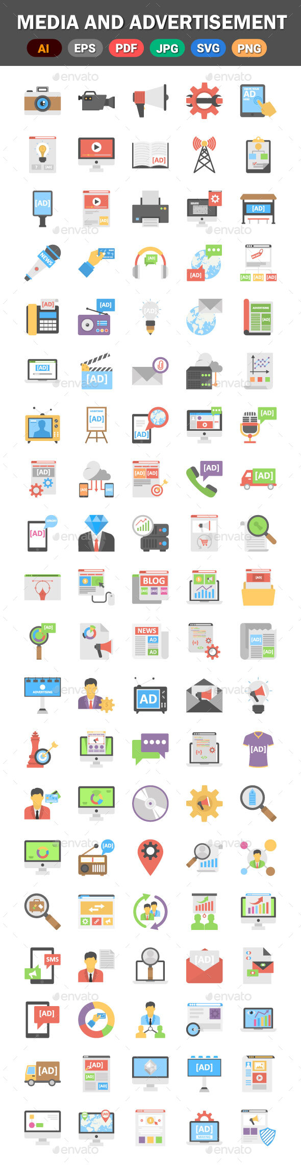 Media and Selling Vector Icon