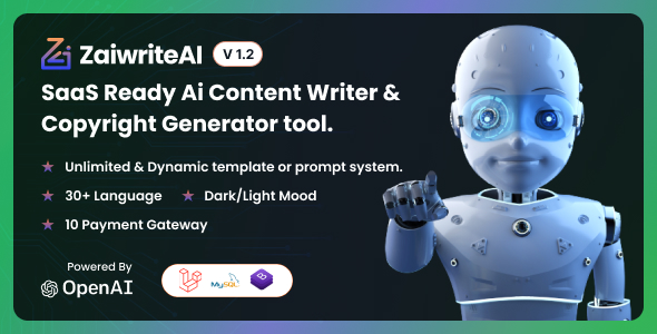 ZaiwriteAI – Ai Sing Author & Copyright Generator instrument With SAAS.