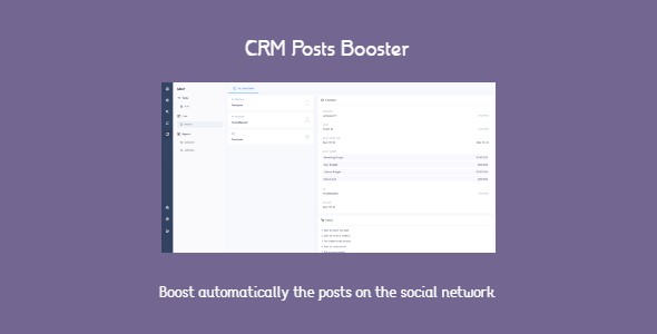 CRM Posts Booster – enhance robotically posts on social networks