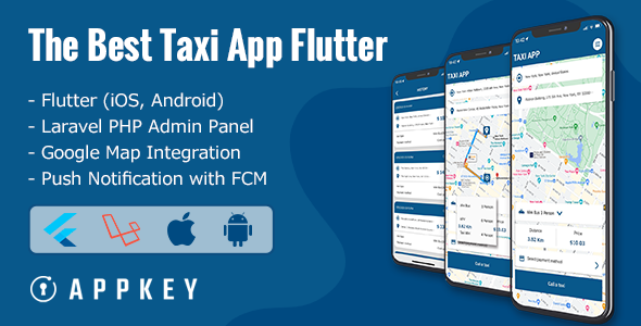 Appkey Taxi – The Estimable Taxi App Flutter