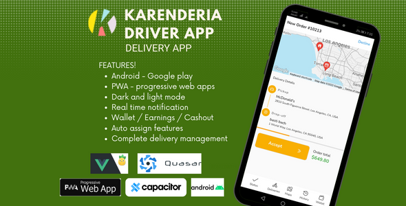 Karenderia Driver App