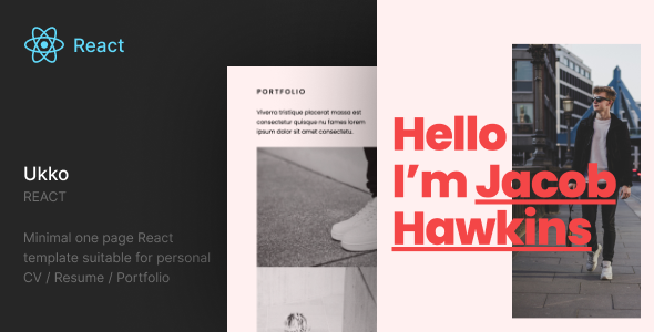 Ukko – React Portfolio Template