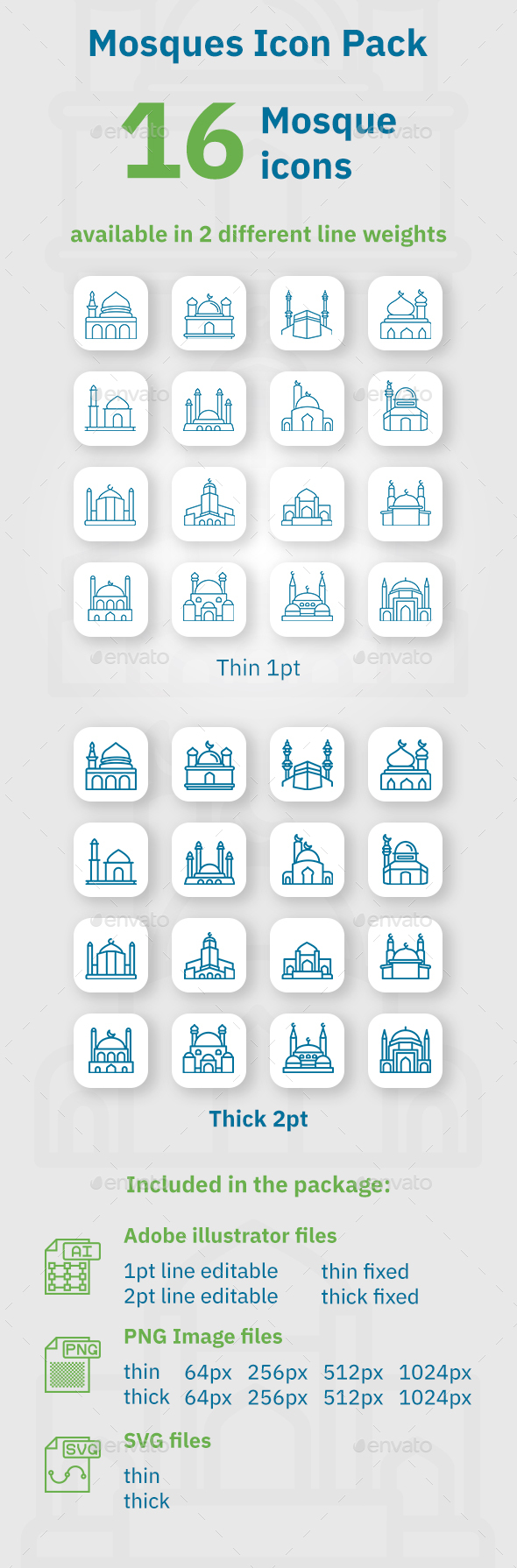 Mosques Icon Pack