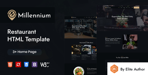 Millennium – Restaurant HTML Template