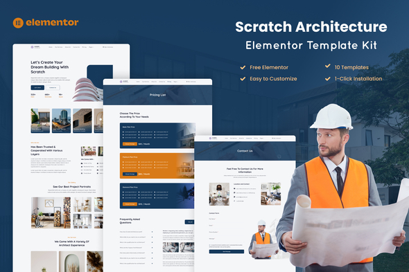 Scratch – Architecture Firm Elementor Template Kit