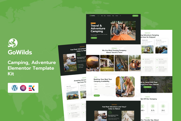 Gowilds – Bolt & Tour Booking Elementor Template Kit