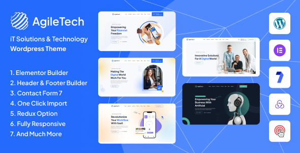 IT Agiletech – IT Solutions & Abilities WordPress Theme