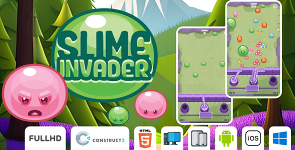 Slime Invader – HTML5 Game (Construct3)