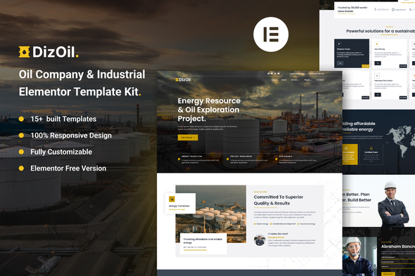 Dizoil – Oil Firm & Industrial Elementor Template Kit