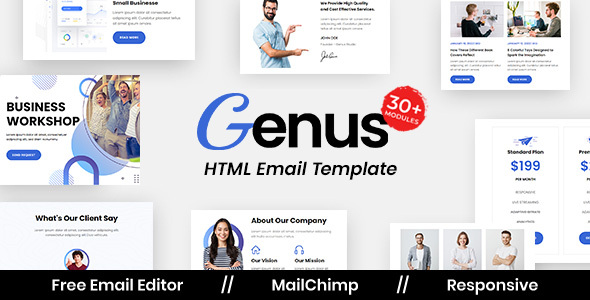 Genus Agency – Multipurpose Responsive Electronic mail Template