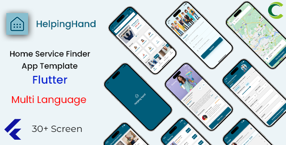 Dwelling Provider Finder App Template in Flutter | HelpingHand | Multi Language