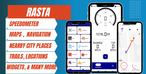 RASTA – Navigations, Speedometers, Close by Areas, City Areas