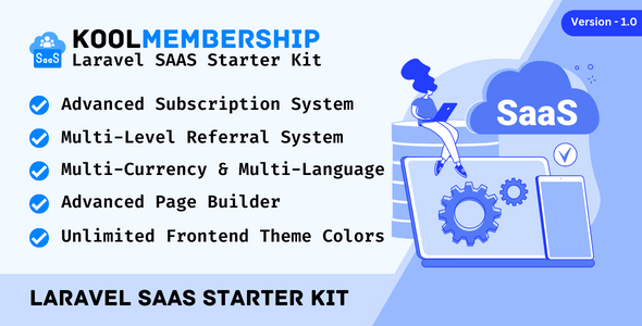 KoolMembership – Progressed Laravel SAAS Starter Package with CRUD Generator