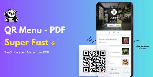 QR Menu – PDF. SaaS script for uncomplicated on-line menu