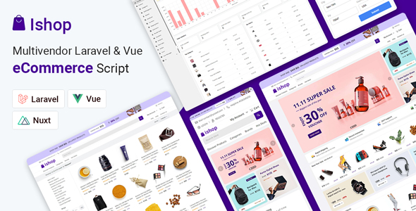 Ishop – Multivendor Laravel & Vue eCommerce CMS