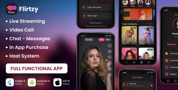 Flirtzy – Stay streaming, Video Name, Chat