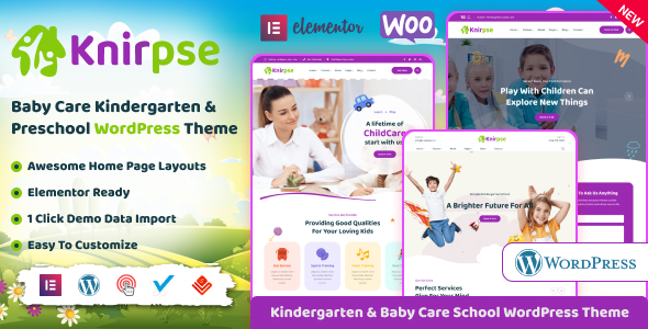 Knirpse – Kindergarten & Toddler Care WordPress Theme