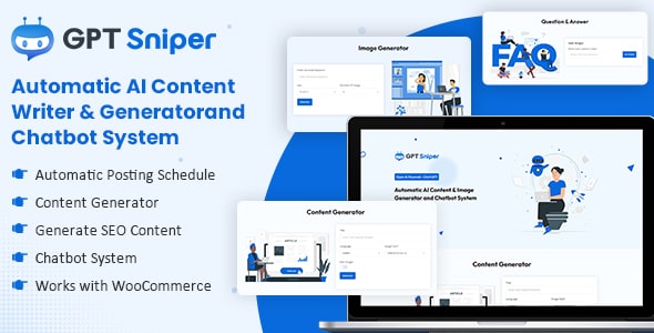 GPT Sniper – Automatic AI Speak material Creator & Generator and Chatbot WordPress Plugin