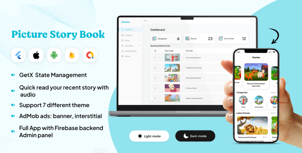 Picture Memoir Books for Formative years with Firebase Backend + Web Admin Panel Rotund App in a position to publish