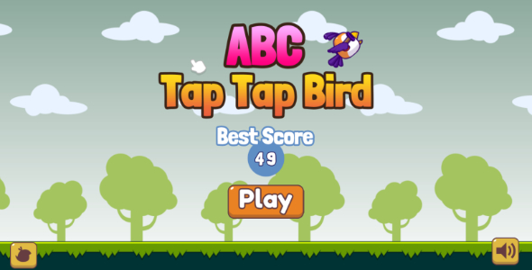 ABC Tap Tap Bird – Flappy Bird Vogue Game for English finding out | CONSTRUCT 3 | HTML5 | C3P | APK