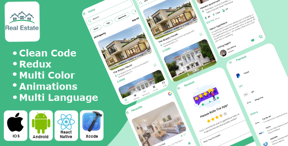 Property List – Staunch Estate | Property Reserving | Make a selection & Sale & Rental React Native iOS/Android App