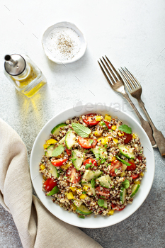 Fresh quinoa tabbouleh salad