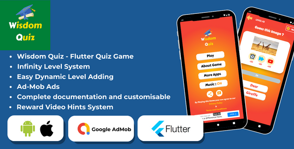 Knowledge Quiz – Futter Quiz Sport for Android and IOS with Ad integration