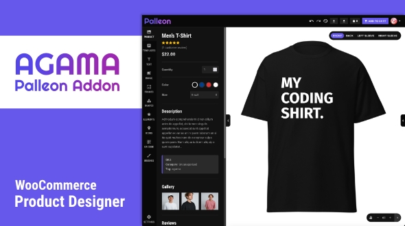 Agama – Product Dressmaker For WooCommerce – Palleon Addon