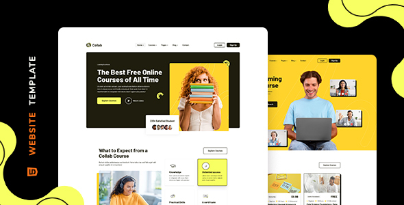 Collab – On-line Learning Online page Template