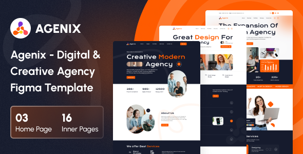 Agenix – Digital Agency Figma Template