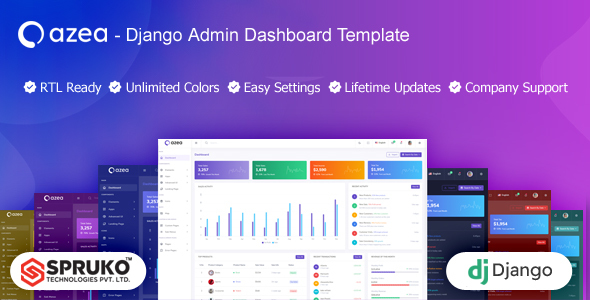 Azea – Django Admin Template