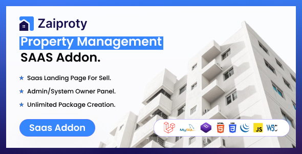 Zaiproty – Property Administration SAAS Addon