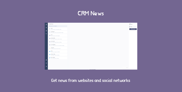 CRM News – will get news and relate messages in a single page