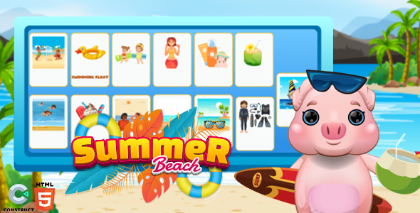 Seaside Summer season – HTML5 Recreation – Construct3