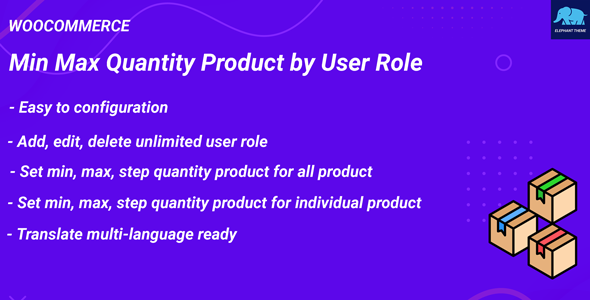 Min Max Amount Product by User Role for WooCommerce