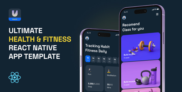 Final – Well being & Fitness React Native App Template