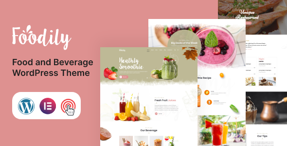 Foodily – Meals and Beverage WordPress Theme