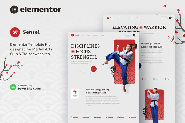 Sensei – Martial Arts Club & Trainer Elementor Template Equipment