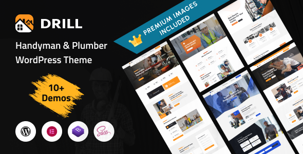 Drill – Handyman Products and companies WordPress Theme