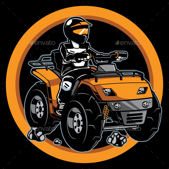 ATV Quad Bike Mascot