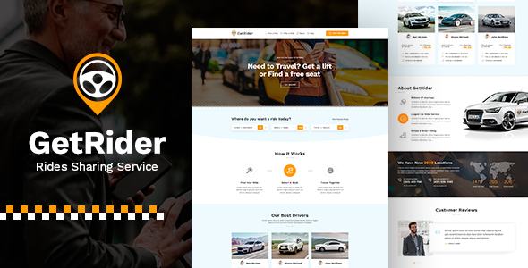 Getrider – Chauffeur Limousine Automobile Rent HTML