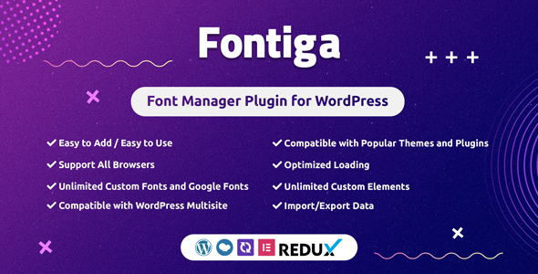 Fontiga | Font Manager Plugin for WordPress