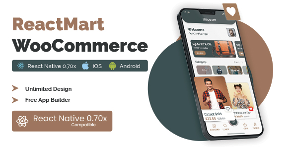 ReactMart WooCommerce – ReactNative E-commerce Cell Application