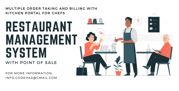 Restaurant POS – Restaurant management system with kitchen converse