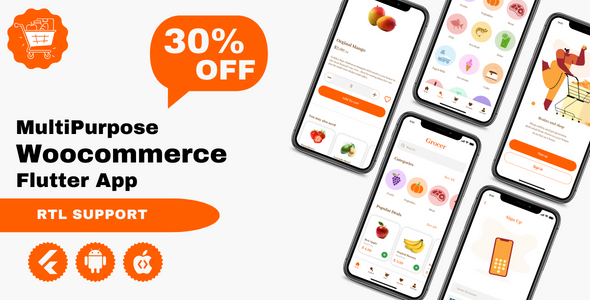 Grocer Flutter App for Woocommerce