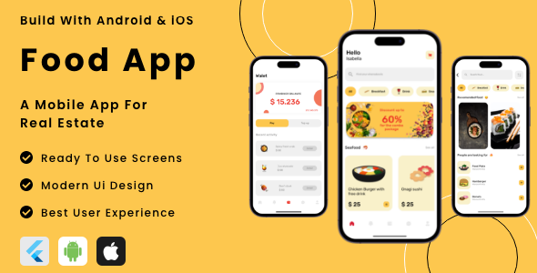 Meals App – Flutter Mobile App Template