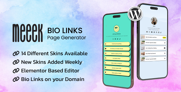 Meeek – Bio Hyperlinks Builder for WordPress