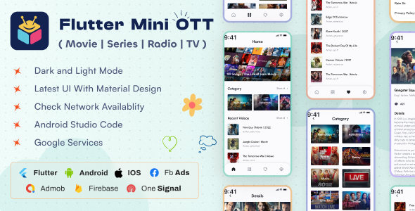 Flutter Mini OTT | Stay Tv, Movie, Movies, Radios