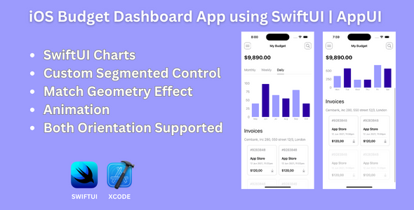 iOS Funds Dashboard App utilizing SwiftUI | AppUI